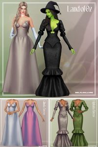 These Sims 4 dresses are pure magic! You’ll find them at number 24 on the Sims 4 Clothing CC list, and they’re perfect for creating unforgettable looks. Each gown brings fantasy to life with corseted bodices, dramatic sleeves, and flowing skirts. The dark, witchy dress is amazing for storytelling, while the fairytale-inspired gowns with shell accents and metallic tones add a whimsical touch. I love using them for formal events or giving my Sims a jaw-dropping makeover!