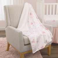 Disney Minnie Mouse Twinkle Twinkle Minnie Pink And White Super Soft Baby Blanket : Target