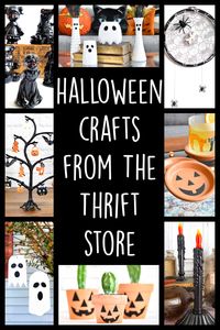 Ok, ok- there are a LOT of Halloween craft ideas out there already. But hopefully, some of these upcycled projects will bewitch you into giving a few more projects a try! Trust me, you'll be racing to the thrift store in no time to make your own fun and spooky crafts...