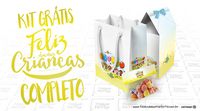 Large party printable set---- Baixe de graça o kit Festa Dia das Crianças com + 140 moldes para você baixar, imprimir em casa e fazer uma linda lembrancinha para as crianças!