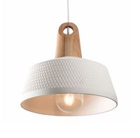 wooden, ceramic pendant light