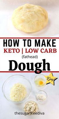 How To Make Keto Fathead Dough, the basic 'bread' dough that can be used in gluten free, keto and low carb diet recipes