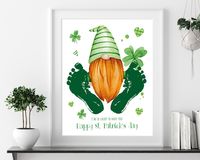 I'm so lucky to have you, Happy St. Patrick's Day gift, Footprint art craft, printable toddler/baby DIY keepsake, DOWNLOAD and print off  A fun and super cute low cost gift for someone special this St. Patrick's Day. All our files are high quality, affordable downloads, enabling you to refresh your decor in an instant!  Simply download your files and print at home or at your local print shop! You are getting 1x I'm so lucky to have you. Happy St. Patrick's Day design in 2 file sizes WITHOUT FOOT