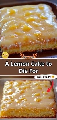 A Lemon Cake to Die For