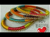 How to make basic Multicolor silk thread Bangles at home || Wedding wear Bangles - YouTube