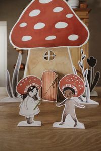 Mushroom House and Pixie Characters Printable | merrilee-liddiard