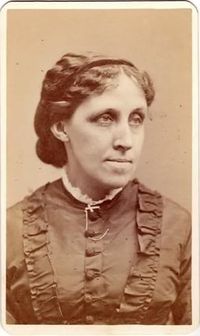 Louisa May Alcott, nurse during the Civil War and well known author, wrote "Little Women"