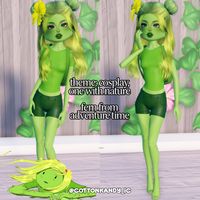 dress to impress theme fern adventure time one with nature outfit inspo no vip