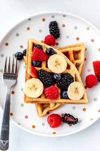 3-Ingredient Protein Waffles - Healthy Kids Recipes