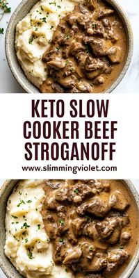 Indulge in this rich and creamy Keto Slow Cooker Beef Stroganoff—a keto twist on a classic! Tender beef in a savory, velvety sauce makes this dish a family favorite. Best part? It’s super easy to prep and perfectly low-carb. Don’t forget to save this pin for a keto comfort meal that’s ready when you are!