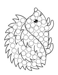 Fall Dot Marker Coloring Pages, Fall Printable, Fall Dot Coloring, Fall Do A Dot Painting, Fall Coloring Page, Fall Prek Worksheets - Etsy