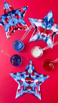 Kristian Klebofski, M.Ed. • Friends Art Lab’s Instagram post: “4th of July “squishy stars” are a perfect process-art project for your littles of allll ages! Easy to prep, easy to make, and it feels like…”