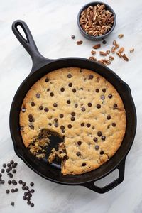 Keto Skillet Chocolate Chip Cookie Recipe