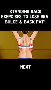 STANDING BACK EXERCISES TO LOSE BRA BULGE & BACK FAT! #fitness #exercise #back #homefitness #beautytips #fitnesstips #fitnessmovtivation #foryou