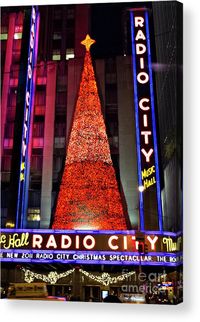 Radio City Music Hall, Christmas, Christmas Tree, Christmas Lights, New York