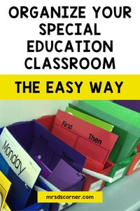 As a special education teacher, it is important to develop a system to organize all the paperwork that comes with being in a self-contained classroom. From IEPs, data collection sheets, progress monitoring and keeping track of IEP goals and objectives, it can be overwhelming. But it doesn’t have to be! Color coding is my favorite special education classroom organization system that helps me keep track of all my special education paperwork in a simple, easy to use way. Learn how I use it here.