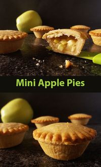 Mini Apple Pies. Mini pie, in muffin tin, easy, crust, homemade, apple, Thanksgiving, bites, Granny Smith, how to mmake, ideas, recipes easy, 4th of July, crust desserts, recipe, recipe easy, dessert.