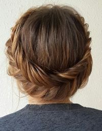 cute fishtailed updo