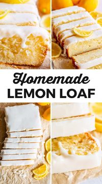 Bake delicious glazed lemon bread! Moist, tangy, and perfect for a sweet breakfast recipe or dessert. Made with fresh lemon juice, zest, sugar, and flour. A citrusy treat!