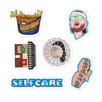 A pack of stickers featuring references to the late great Mac Miller. Get cheesy raps from easy mac, get a turkey sub from Frick Park Market and don't forget to show yourself some self care. Most Dope, Divine Feminine, Swimming, Blue Slide Park *  High opacity film that's impossible to see through *  Fast and easy bubble-free application *  Durable vinyl, perfect for indoor use Don't forget to clean the surface before applying the sticker.