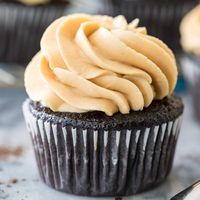 A silky smooth but perfectly pipeable peanut butter frosting that's the perfect complement to any cake or cupcake. Also great for just eating by the spoonful!