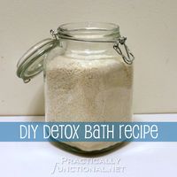 Feeling stressed and run down? I use this DIY detox bath recipe all the time to relieve stress or help get over a cold; works great!