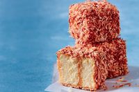 Caramilk lamingtons