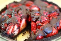 Chocolate Covered Strawberry Pie