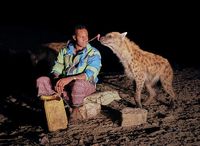 Learn how you can mouth feed wild hyenas in Harar, Ethiopia.