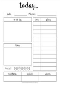 Free Printables! - The Organised Student. Use this every day on top of my planner and post in front of the computer. #waystostaymotivated