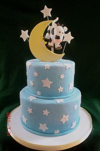 Cow/Moon Baby Shower Cake | Flickr - Photo Sharing!