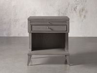 Pearson Storage Nightstand | Arhaus Furniture  COLOR: London Fog