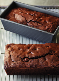 These Triple Chocolate Loaf Cakes from Cook Like a Pro are so chocolatey - with cocoa powder, bittersweet chocolate, and semisweet chocolate chips.  The recipe makes two cakes, so you can keep one for yourself and give one as a beautiful gift.