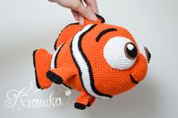 Crochet PATTERN No 1801 Orange Clown Fish by Krawka - Etsy