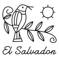 El salvador bird stroke design #AD , #salvador, #El, #stroke, #design, #bird