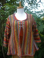 Ravelry: Sock Yarn Sideways Swing Cardigan pattern by Kelly Mac