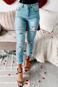 If You Need A Good, Light Wash, Distressed Mom Jean, These Are The Ones For You! $38, FAST AND FREE US SHIPPING!