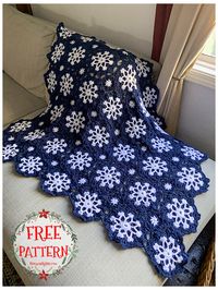 This wonderfully thought out winter themed snowflake blanket crochet pattern will keep you and your loved ones warm while decorating your home for Christmas. You can place it in the living room or in your bedroom over your bed while decorating your home during Christmas. Whether you work with white and blue yarn or use the harmony of red and white. This snowflake blanket crochet pattern will be very beautiful in these colors. It is a wonderful snowflake blanket crochet pattern that will add an inviting beauty to its location.