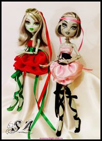 Dress "Rose" for Monster High dolls |  Monster High Club