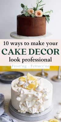 Learn how to frost a cake with these 10 easy cake decor tips! Yes even if you are a beginner, you can learn how to decorate a cake from start to finish like a pro! This cake tutorial will teach you how to stack, fill, frost, and decorate a cake to look professional.