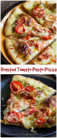 You need only 3 ingredients for the topping on this flavorful vegetarian thin crust pizza. Homemade pizza has never been so easy!