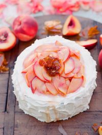 peach cake