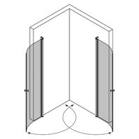 Foldable shower doors for the small bathroom?