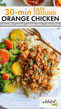 Ground Orange Chicken (Whole30, Paleo)