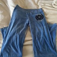 authentic 2000s juicy couture velvet yoga sweats.... - Depop