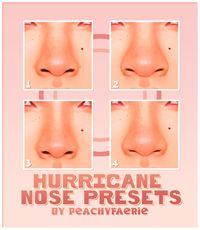 HURRICANE NOSE PRESETS ♡ by peachyfaerie | peachyfaerie on Patreon