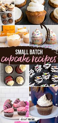 32 Small Batch Cupcakes Recipes - Recipes for 4 to 6 cupcakes