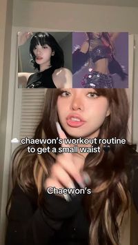 chaewon’s workout routine to get a 17 INCH waist ‼️