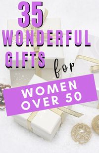 Here are 35 of the best gifts for women over 50 and for the hard to buy for woman or the woman who has everything and doesn't want anything. These amazing gifts are surely to please the special woman in your life. gifts under $50|gifts under $100|affordable gift ideas|perfect gifts for women over 50|wonderful gifts for women over 50|fantastic gifts for women over 50