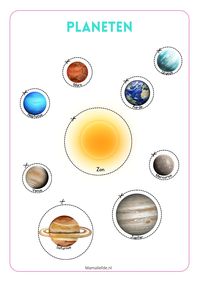 Thema Ruimte; activiteiten & spelletjes voor kleuters & basisschool - Mamaliefde